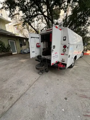 Magnet Plumbing service vehicle on-site for Water Heater Repair in Marumsco Hills