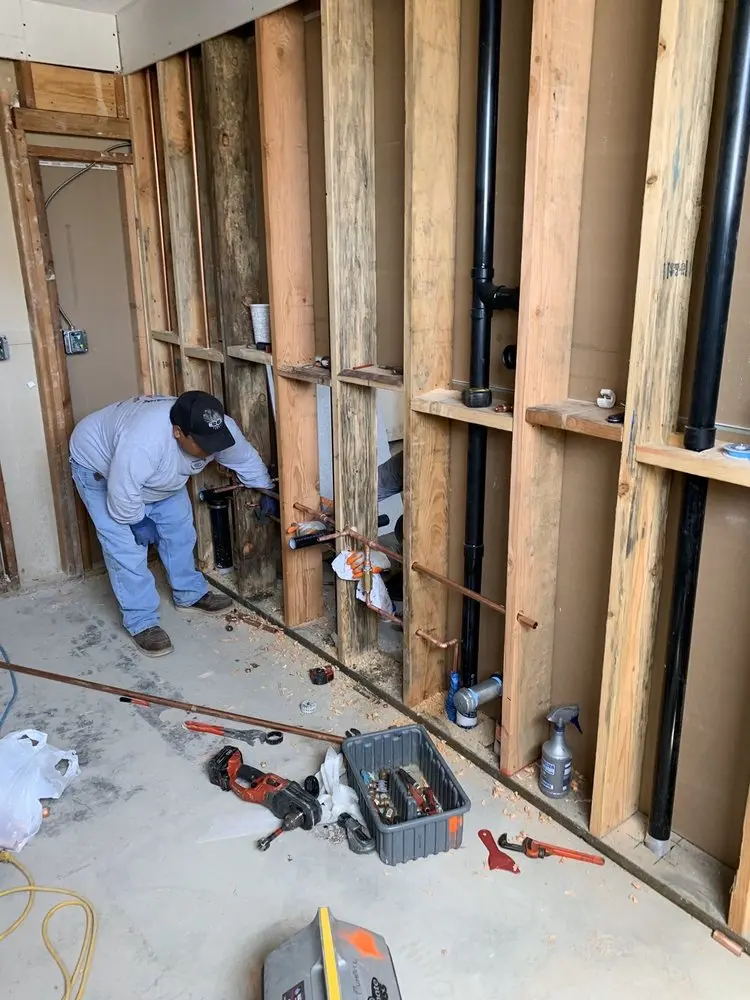 Commercial rough-in plumbing for Water Heater Replacement in Marumsco Hills